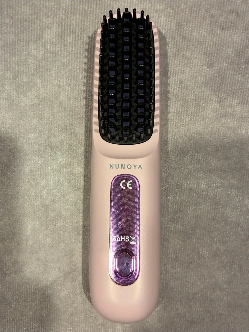GoBrush Pro Heated Straightening Brush - Purple/Black